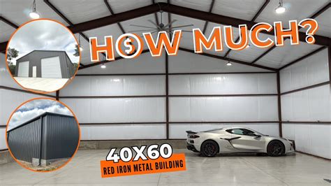 cost to build a metal shop house|40x60 red iron building cost.